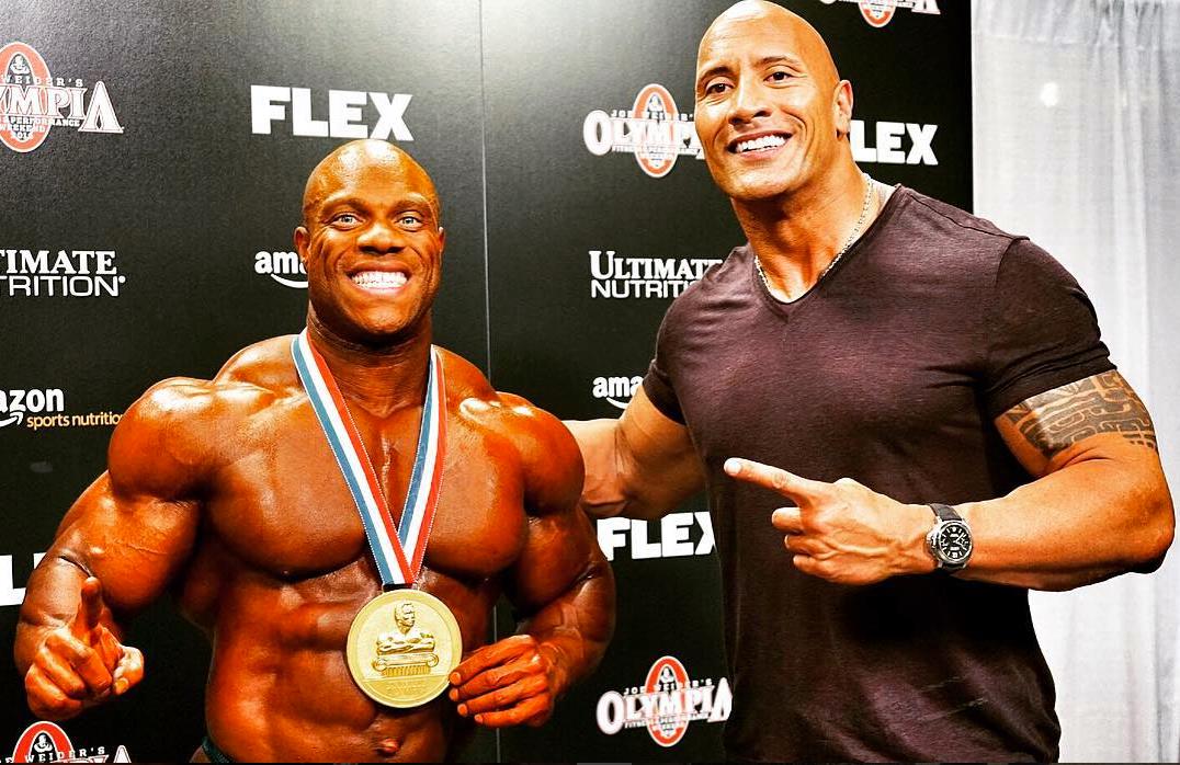 The Rock thinks Phil Heath will win the 2018 Mr. Olympia!