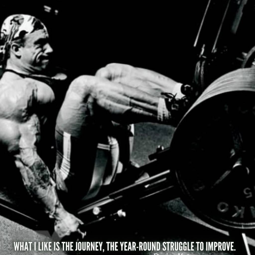 Dorian Yates likes the journey